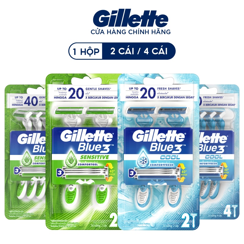 Dao Cạo Râu Gillette Blue 3 nhiều loại