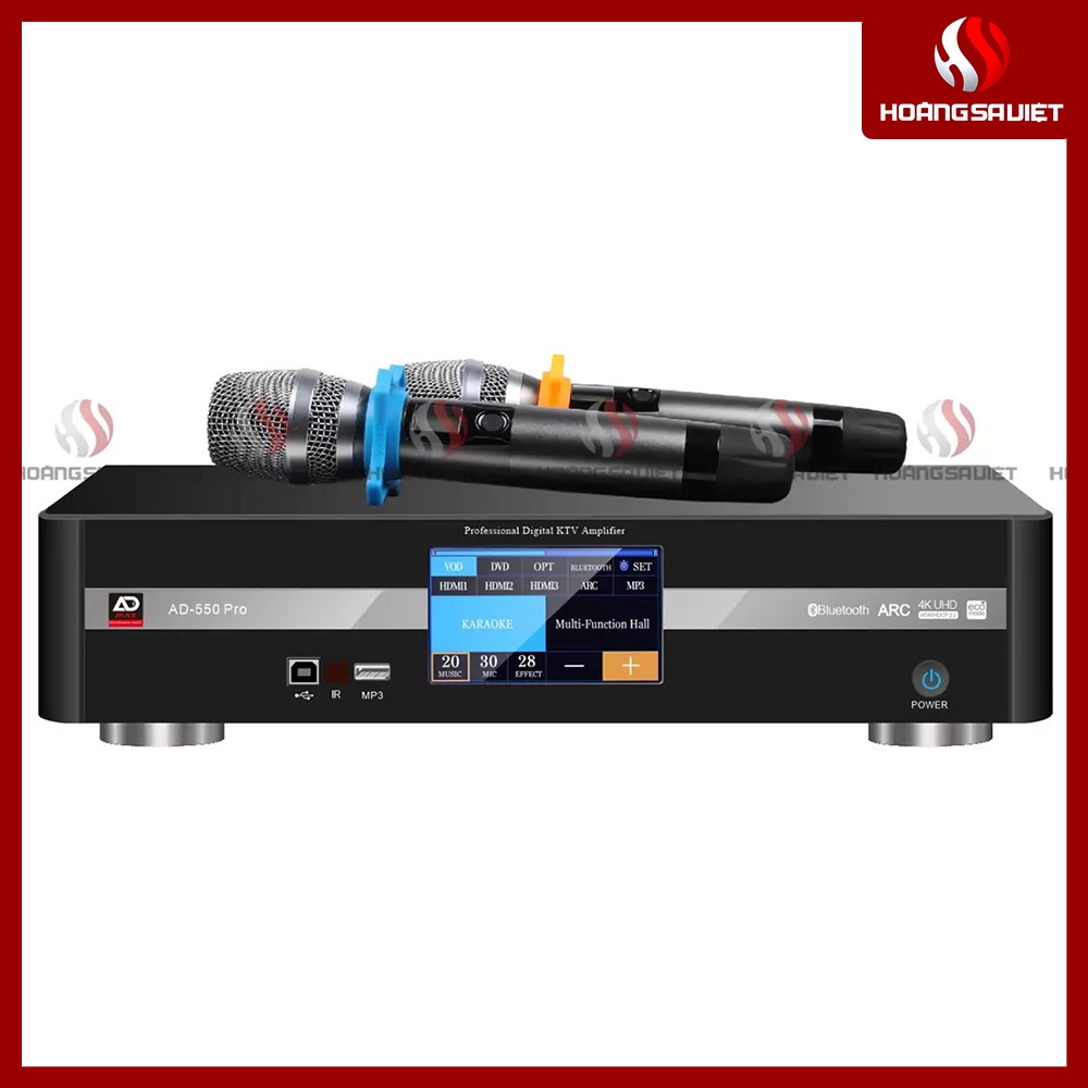 Amply Karaoke Digital AD-550Pro-3in1 Cao Cấp