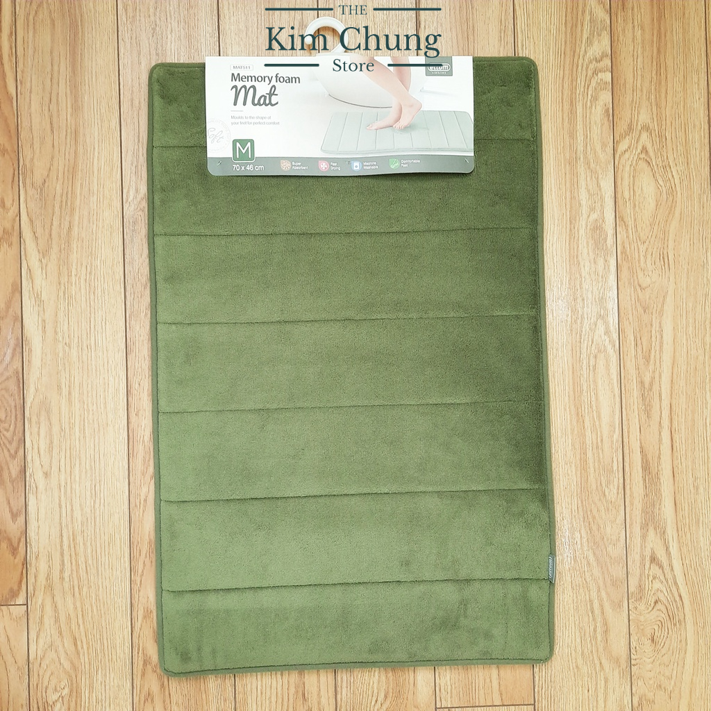 Thảm Chùi Chân Lock&Lock Memory Foam Kiểu Stripe 460*700*15mm MAT511 - Hàng chính hãng