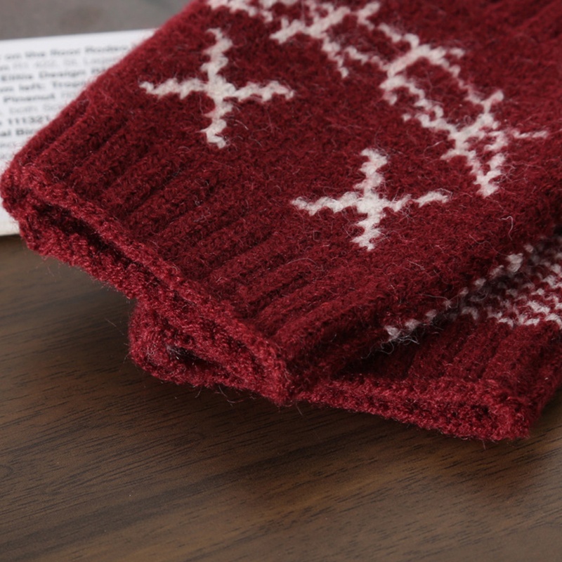 Găng Tay Len Hở Ngón Họa Tiết Hoạt Hình Dễ Thương