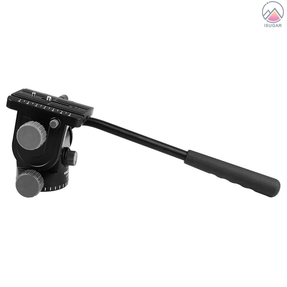 KINGJOY Camera Fluid Drag Head Hydraulic Head Tripod Head Damping Ball head Ballhead 360° Panoramic