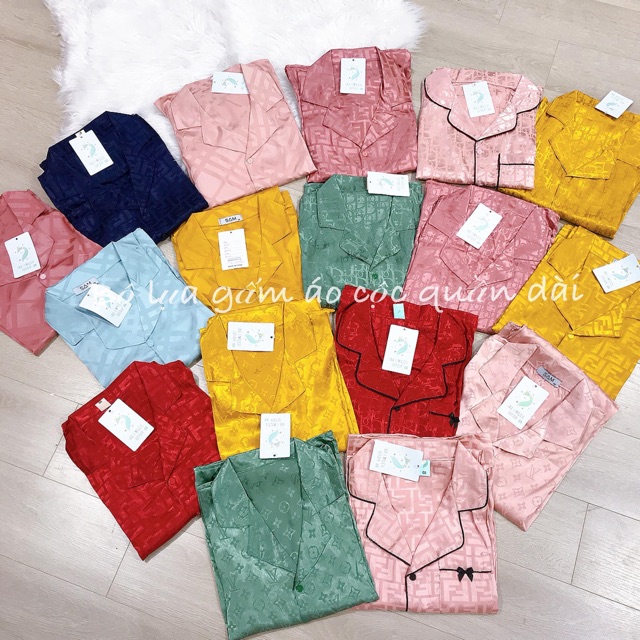 Bộ lụa gấm cộc tay