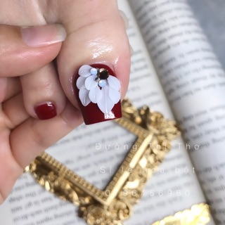 10 hoa chân- Hoa bột nail - hoa nổi