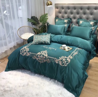 Bộ chăn ga lụa satin Hoàng gia (7 màu)