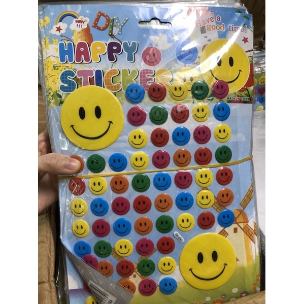 Sticker nổi hình dán nổi tấm lớn nhiều mẫu