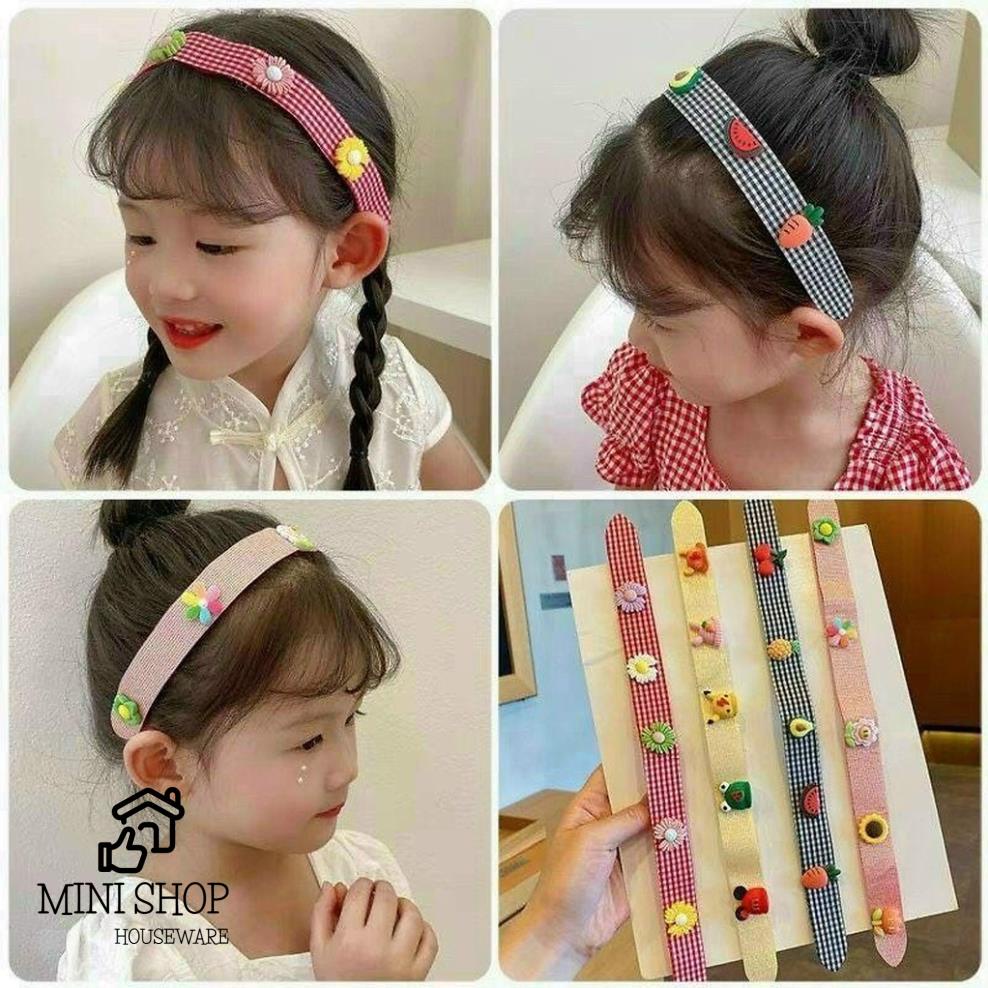 Bờm Dán Tóc, Băng Đô Cài Mái Hàn Quốc Siêu Xinh Cho Bé Gái
