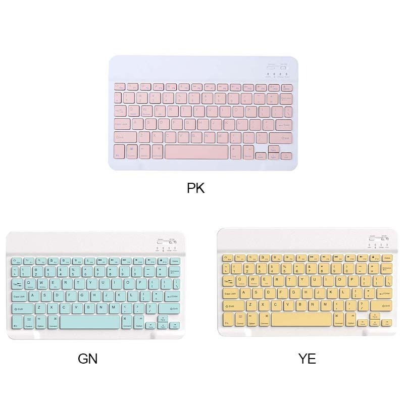 Bộ Bàn Phím Bluetooth 10 Inch + Chuột Không Gây Tiếng Ồn Cho Ipad Máy Tính Bảng Điện Thoại PC (có bán lẻ bàn phím)