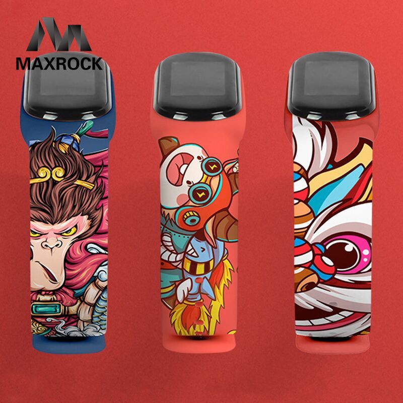 Dây đeo cổ tay họa tiết hoạt hình thay thế cho Xiaomi Mi Band 6 5 4 3