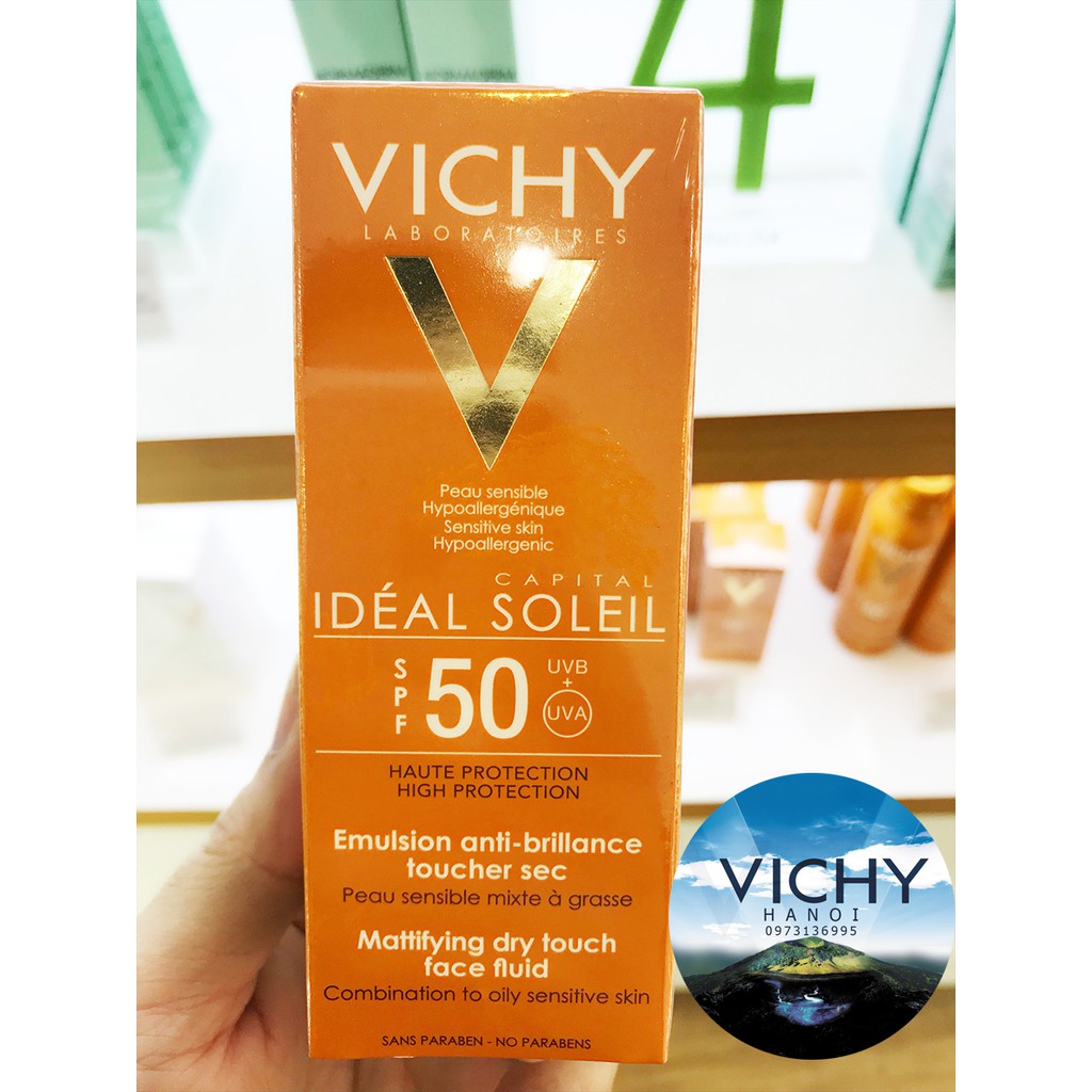 [Chính Hãng] Kem Chống Nắng Không Gây Nhờn Rít SPF 50 Vichy Ideal Soleil 50ml