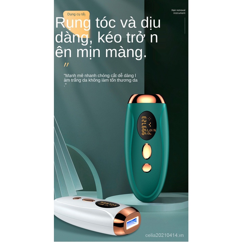 Máy triệt lông mini IPL Kính Thạch Anh không đau, Triệt lông tận gốc vĩnh viễn, An toàn Bảo hành 12 Tháng Qstore