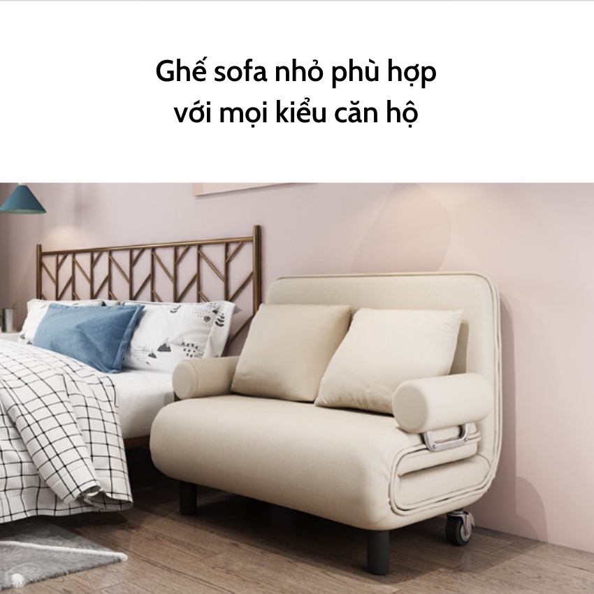 Sofa Giường Thông Minh Gấp Gọn Đa Năng - Sofa Giường Gấp Kiêm Ghế Phong Cách Hàn Quốc Kích Thước 1m, 1m2, 1m5 x 1m9