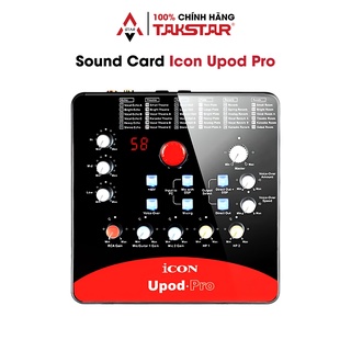 Sound Card Icon Upod Pro 72 Hiệu Ứng Âm Thanh, Lọc Ồn, Thu Âm Livestream Hát Karaoke Chính Hãng Cao Cấp Bảo Hành 1 Năm