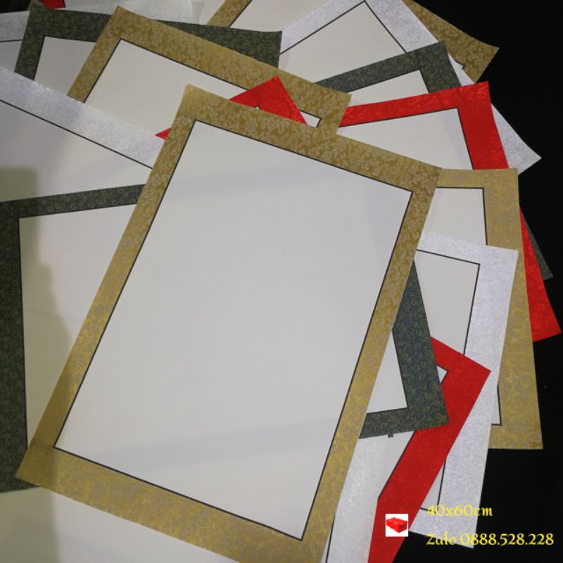 Biểu lụa viết thư pháp 40x60cm