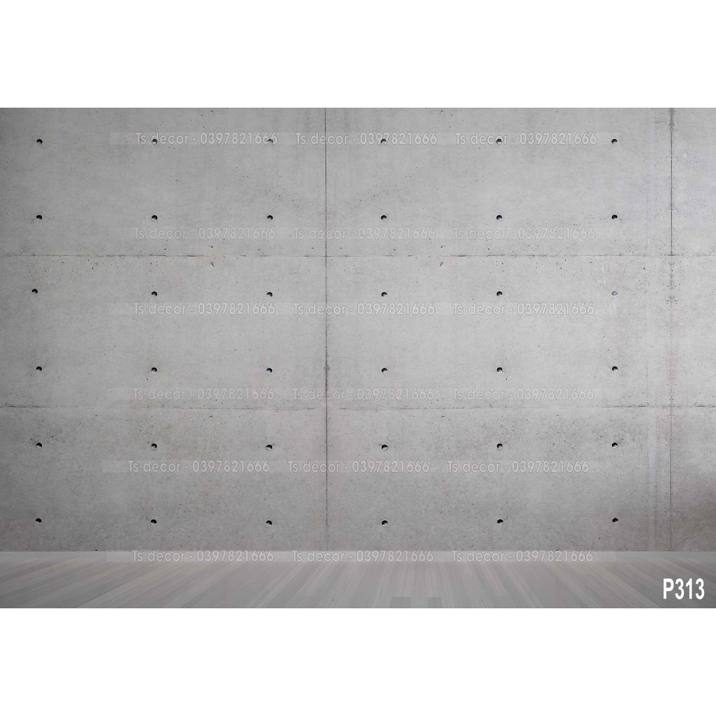 Xi măng xám hiện đại khổ rộng