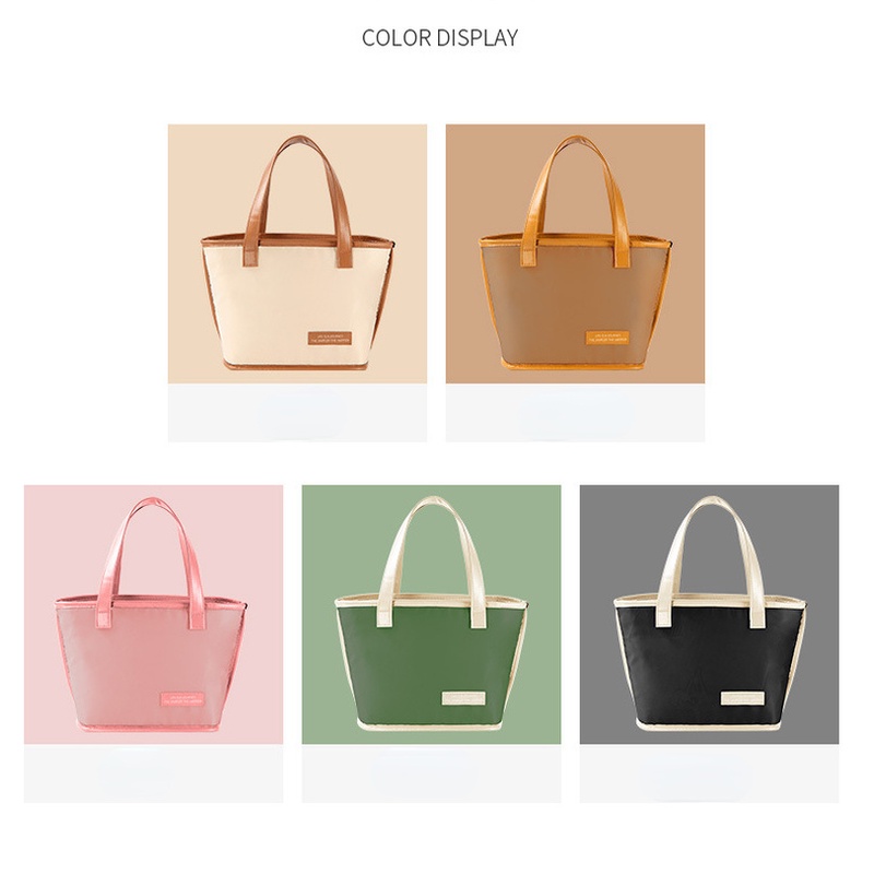 Túi Đựng Hộp Cơm Trưa Sức Chứa Lớn Thiết Kế Đơn Giản Tiện Dụng Cho Hoạt Động Ngoài Trời