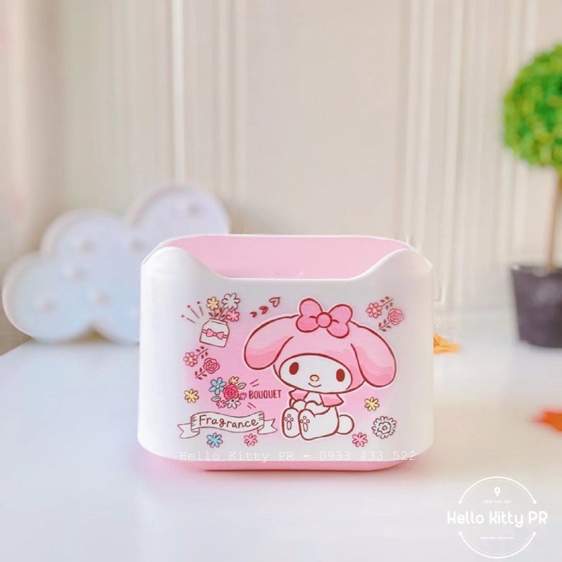 Hộp đựng khăn giấy, thùng đựng rác Hello Kitty - Melody