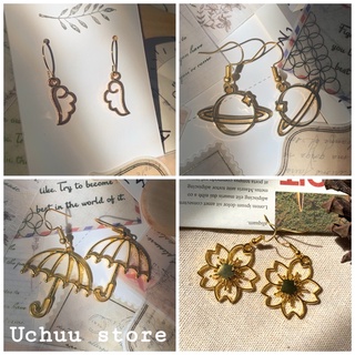 Khuyên tai/ bông tai hành tinh, hoa anh đào, cánh tiên các mẫu