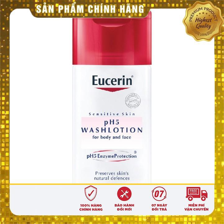 ✅【CHÍNH HÃNG】 Sữa tắm cho da cơ thể nhạy cảm Eucerin pH5 Washlotion 400ml