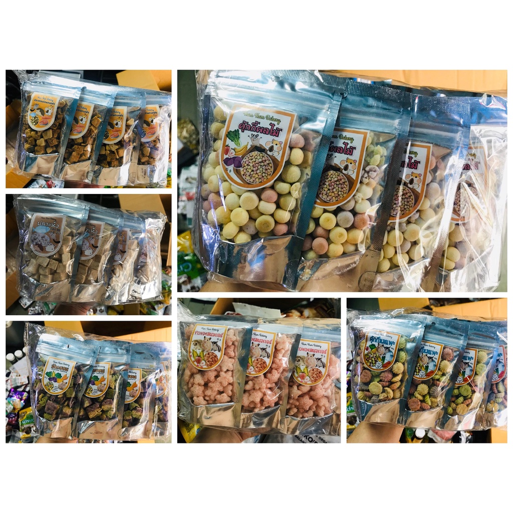 Snack thức ăn dặm,đồ ăn nhẹ dành cho chuột Hamster 6 loại ,thơm ngon ,bổ dưỡng và tốt cho sức khỏe nhập Thailan