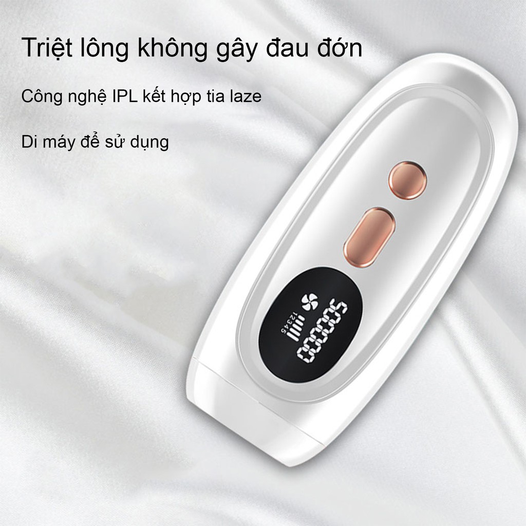 [HOT] Máy Triệt Lông Vĩnh Viễn Tại Nhà Công Nghệ IPL 990000 - Tặng kèm 01 kính + 01 dao cạo