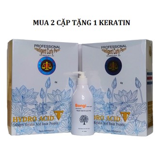 Thuốc uốn tóc thông minh TNT Hydro Acid 1000ml*2 mua 2 cặp tặng 1 keratin bongi