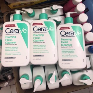 Sữa rửa mặt CERAVE Foaming/ hydrating Facial cleanser - Chính hãng