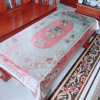 ( đủ size) khăn bàn nhựa 3d chiếu lấp lánh ( ảnh thật)