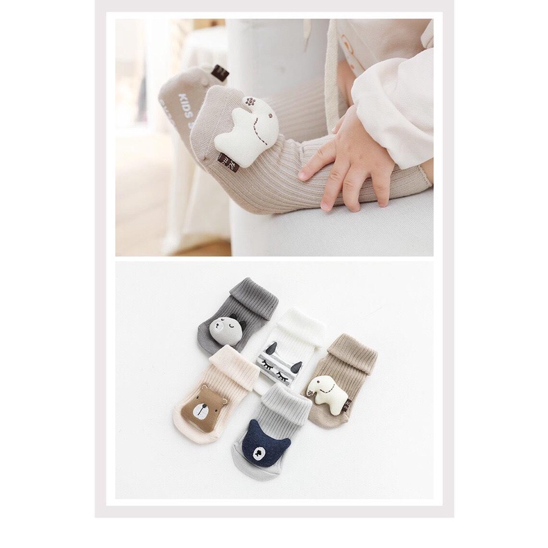 Tổng hợp set 1 đôi tất len thú nổi Nemo baby cho bé