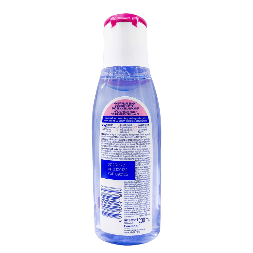 Nước Tẩy Trang Làm Sạch Sâu, Mềm Mịn Da Nivea Micellar Water