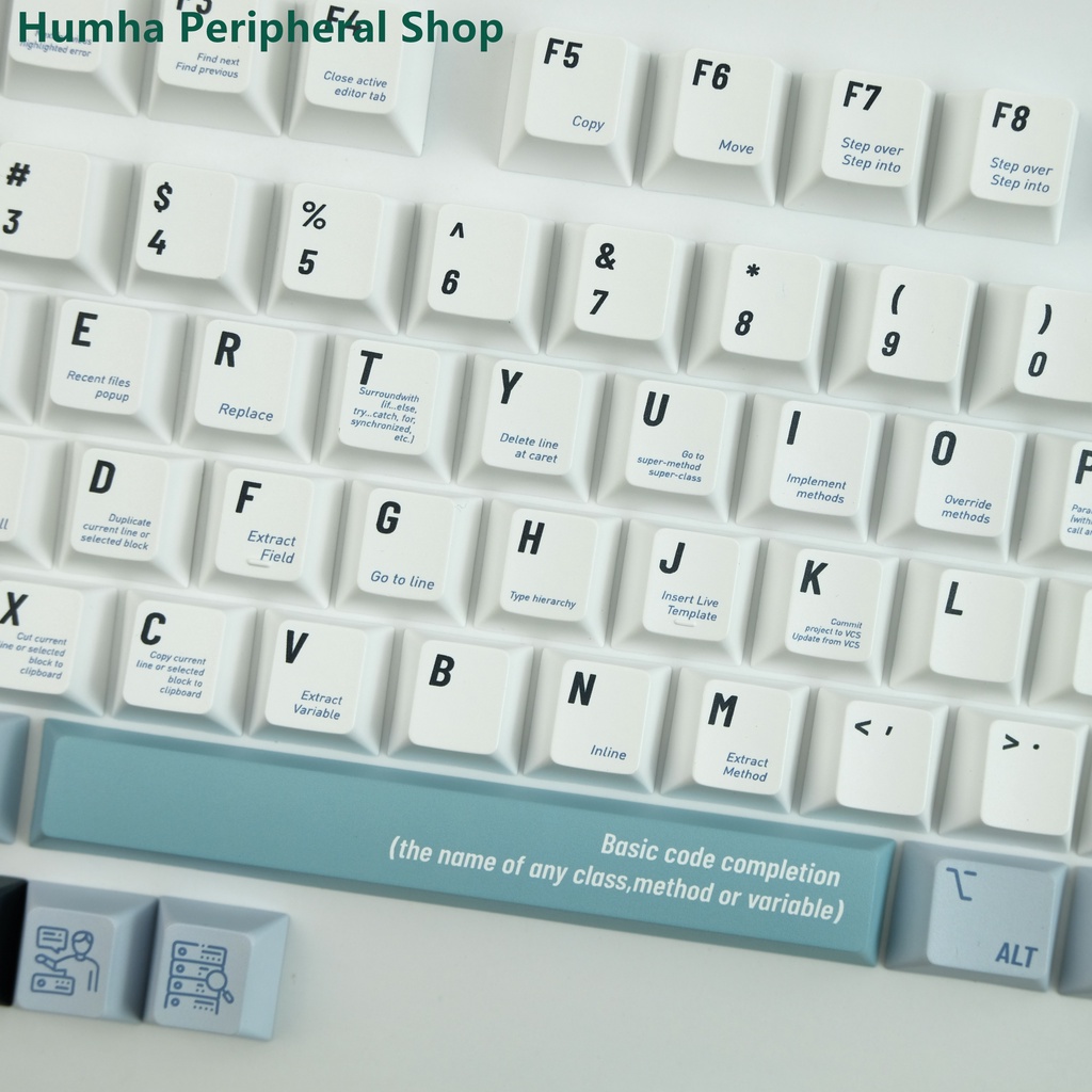 Bàn Phím Cơ Humha 142 Phím Chất Liệu PBT Nhuộm Màu Họa Tiết Cherry profile Cá Tính