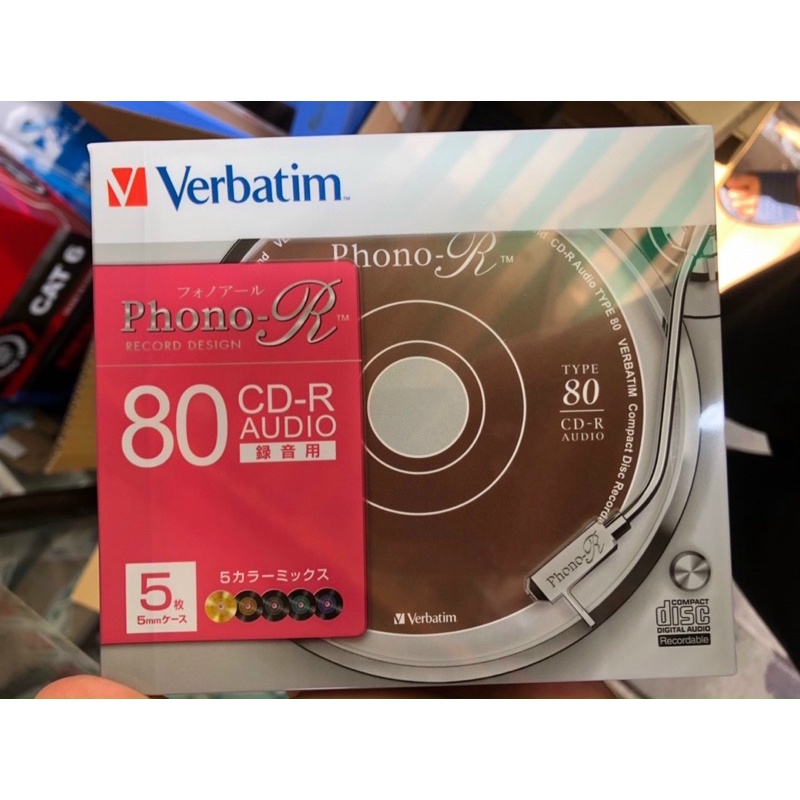 Đĩa trắng CD-R AUDIO PHONO Verbatim (lốc 5 chiếc)
