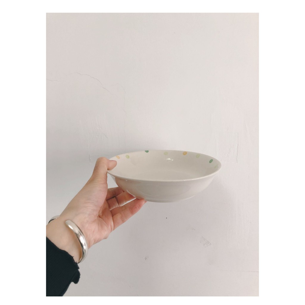Bát/ đĩa/ cốc chấm xanh vàng