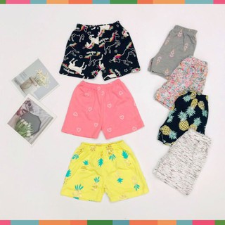 Quần Đùi Bé Gái, Chất Cotton Mềm Mát, Hàng Made In Vn, Màu Sắc Họa Tiết Dễ Thương
