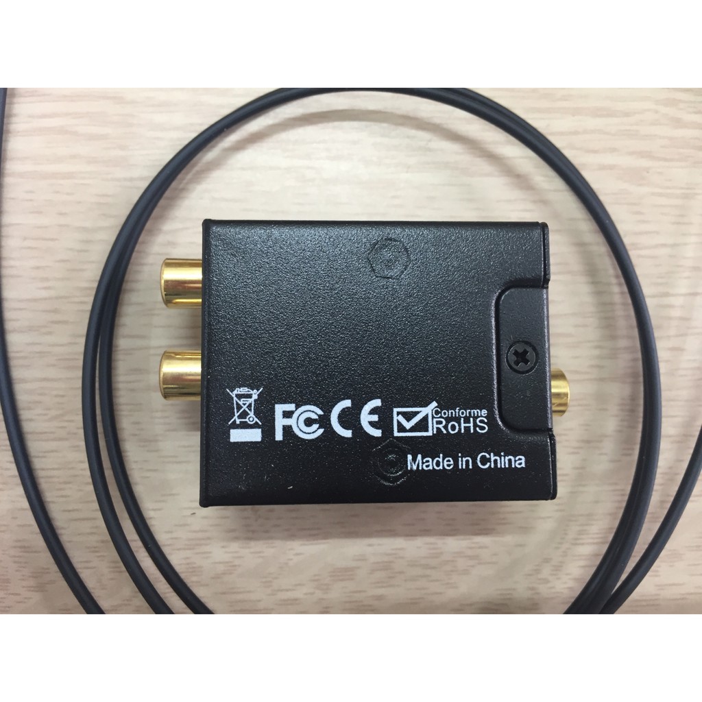 (SIÊU GIẢM GIÁ) Bộ chuyển đổi Optical Audio to RCA Audio - Digital to Analog Audio R/L Kèm dây quang -DC633