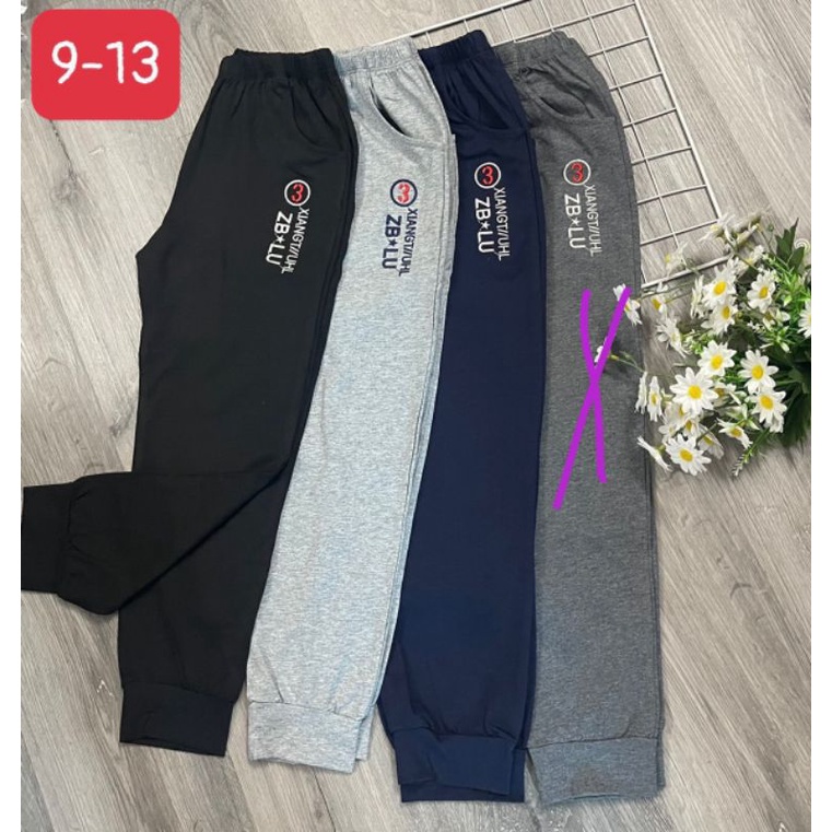 {20-30kg} Quần Dài Cotton bé trai size đại chất mịn đẹp - M432