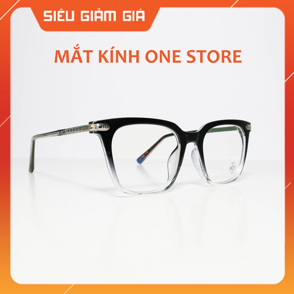 Gọng kính cận nam nữ mắt vuông phụ kiện thời trang, gọng kính cận vuông nhựa dẻo siêu bền