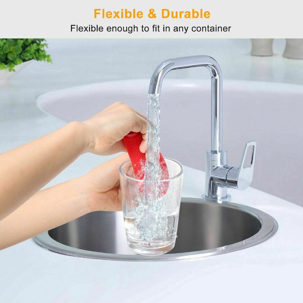 Miếng silicone rửa chén hình tròn tiện lợi