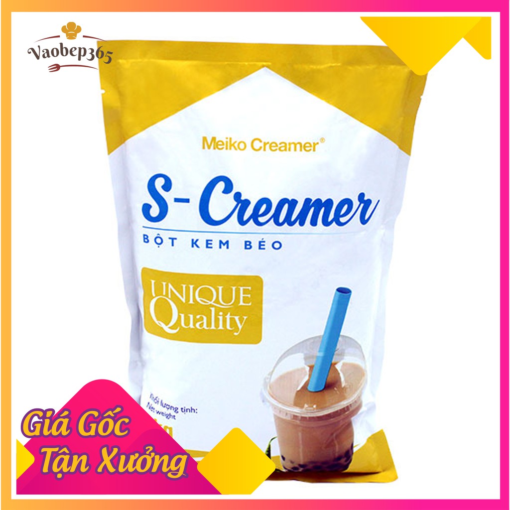 Bột sữa béo nguyên kem S Cream không đường làm kẹo Nougat, pha trà sữa, nấu kem chè Vaobep365