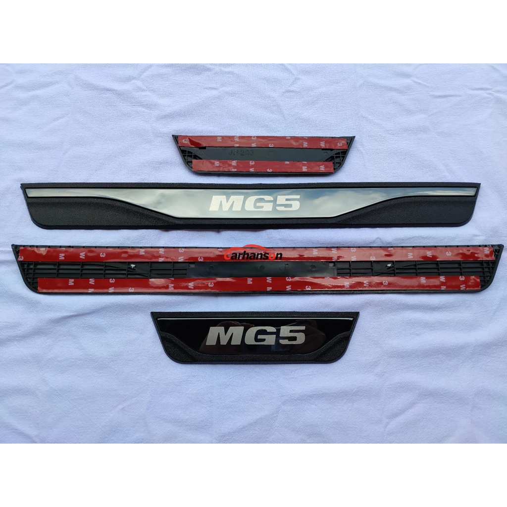 Set 4 Miếng Dán Bảo Vệ Cửa Xe Hơi MG5 Mg 5 2012-2023 Bằng Thép Không Gỉ