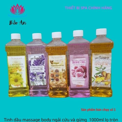 Tinh Dầu massage body toàn thân làm ấm cơ thể olive gừng hoa hồng hoa cúc lavender oliu thơm dịu nhẹ trơn tay