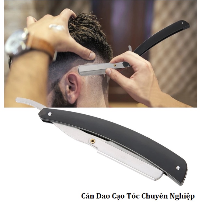 Chuôi Dao Cạo Tóc Cạo Râu, Chuyên Nghiệp - Chuẩn Cho Salon - Thép Không Gỉ DC600 - Bảo Hành 12 Tháng