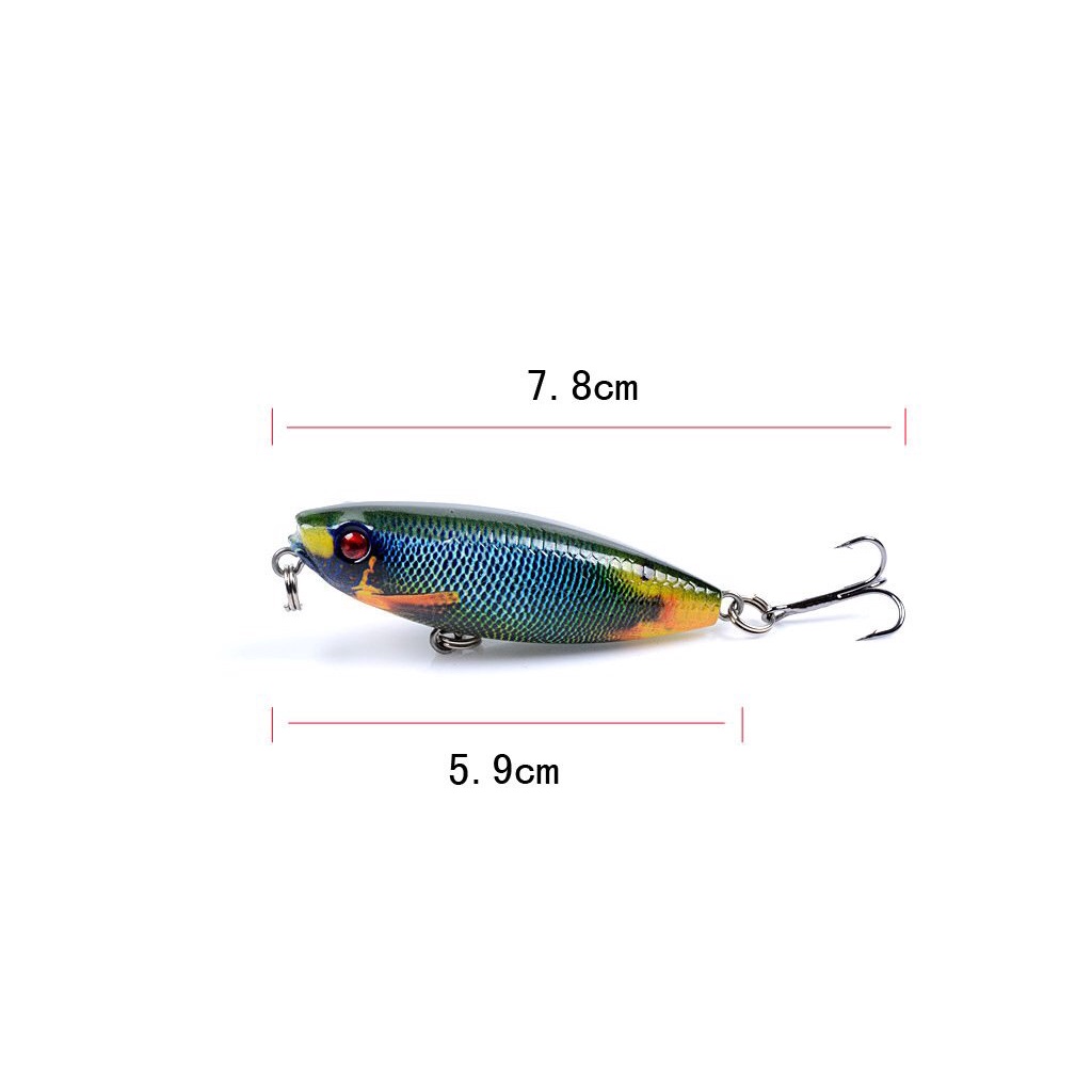 Mồi Câu Lure Luya Mồi Câu Cá Giả Loại Bút Chì Dạng Cứng 5.9cm 6.9g