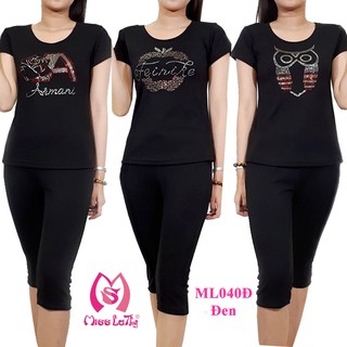 [FREESHIP từ 150k] ML040 - Bộ mặc nhà nữ Bo Rip  MISS LATHY