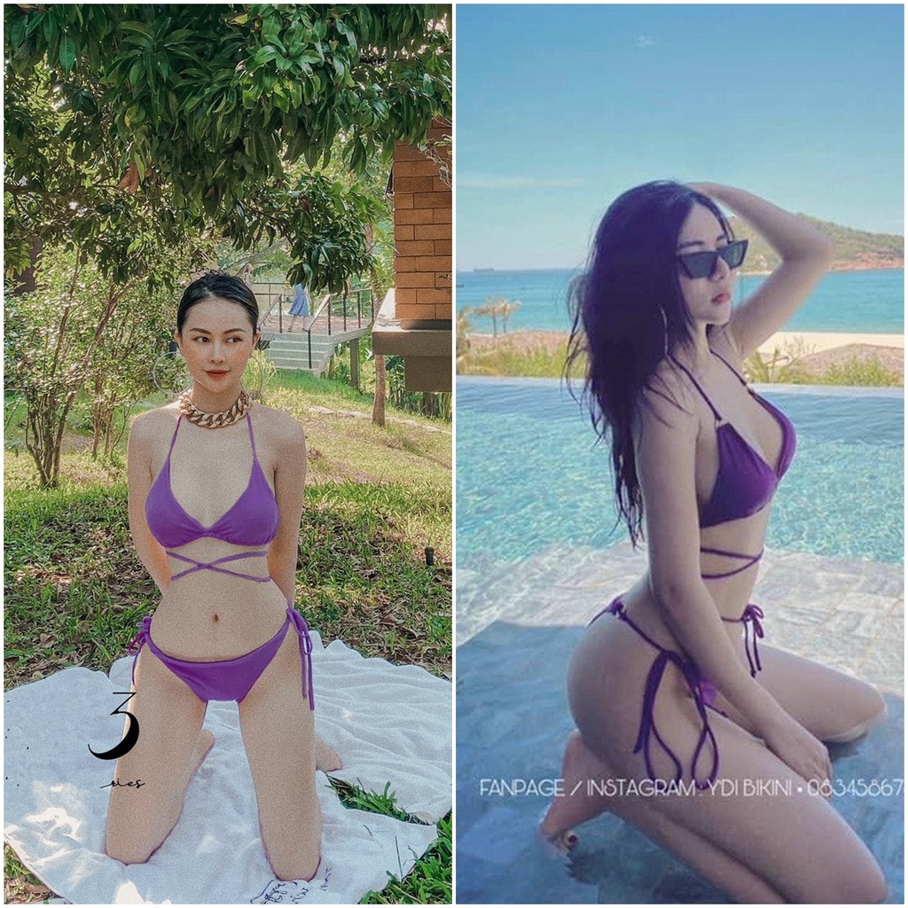 Bikini màu tím hot trend Nhiều mẫu