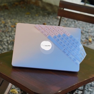 Ốp + Phủ Phím Mácbook Màu Ombre (Tặng Kèm Nút Chống Bụi + Bộ kẹp chống gãy sạc)