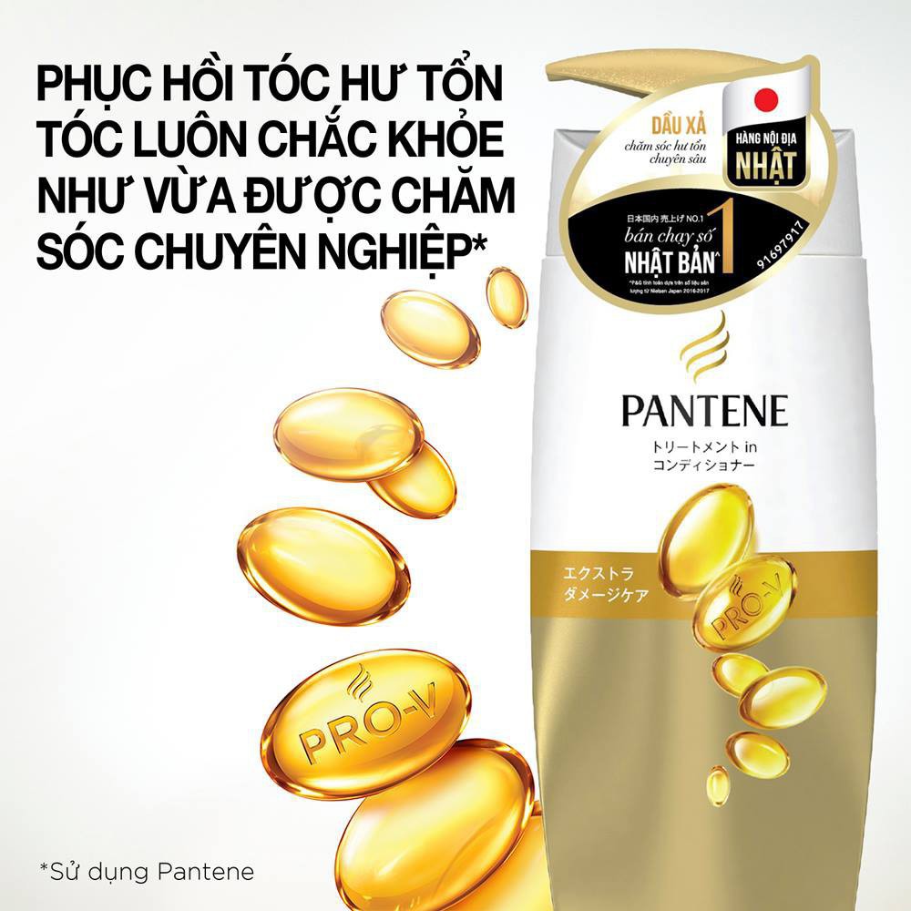 Dầu Xả Pantene Nhật Bản Chăm Sóc Hư Tổn Chai 400g