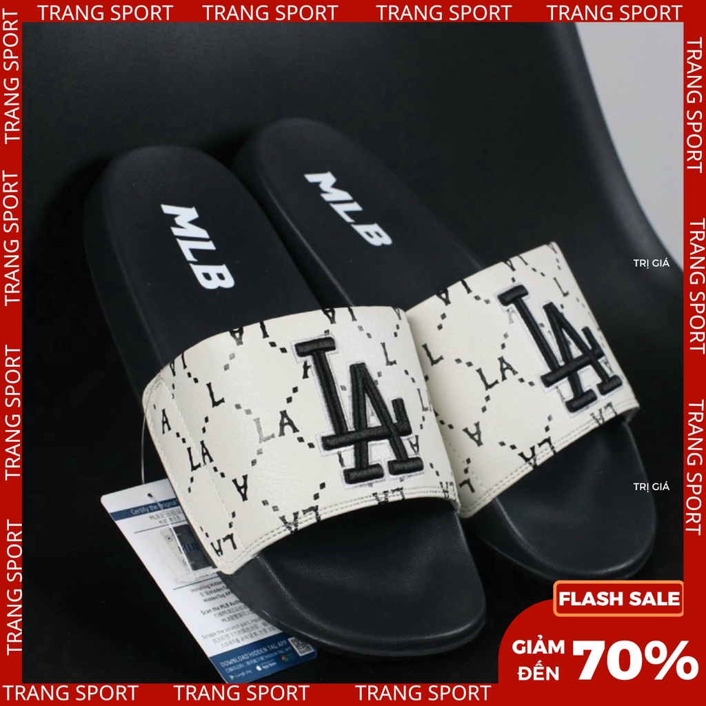 Dép MLB sandal nam nữ unisex thêu nổi phối màu độc đáo Fullbox