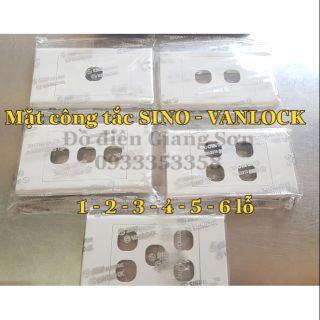 [CHÍNH HÃNG] MẶT CÔNG TẮC TRÒN SINO S18 + HẠT + ĐẾ