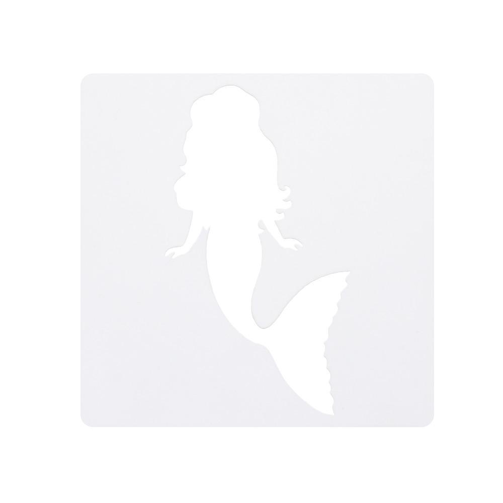 PISTA Khuôn Vẽ Trang Trí Tường Hình Sinh Vật Biển Bằng Gỗ