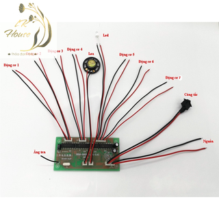 Mạch điều khiển xe cuốc 16 kênh đk 7 motor đảo chiều 6-15V